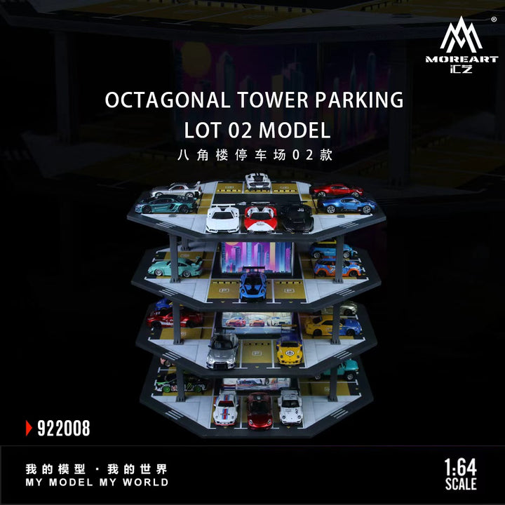 [Preorder] MoreArt 1:64 OCTAGONAL TOWER PARKING LOT 02 MODEL MO922008