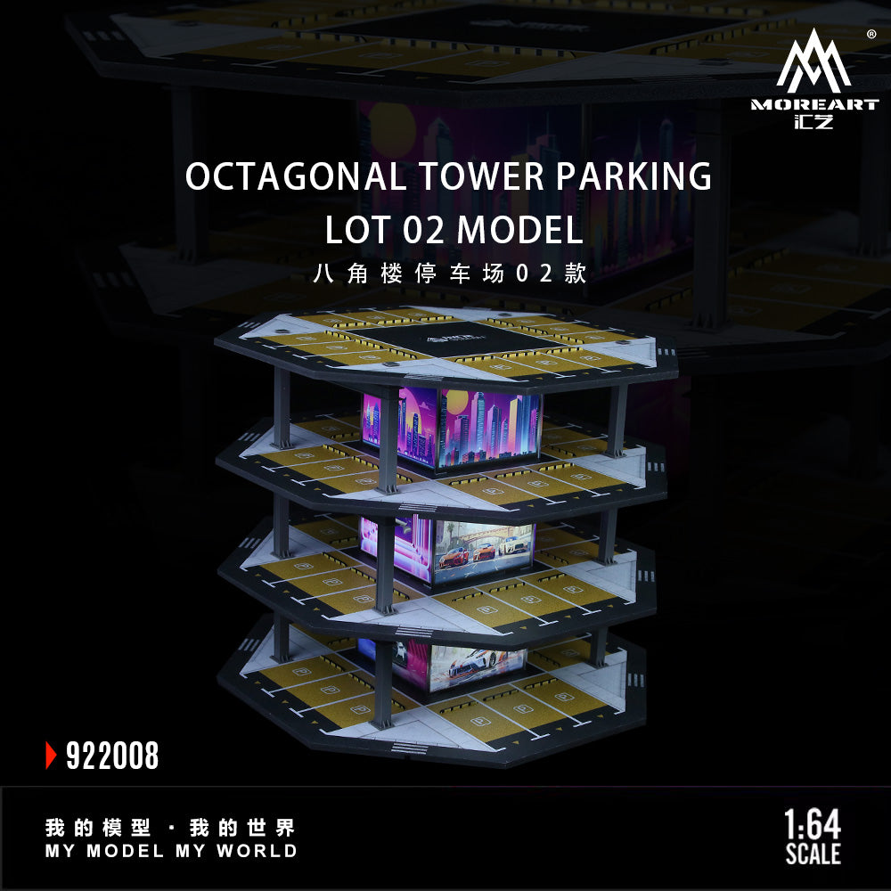 [Preorder] MoreArt 1:64 OCTAGONAL TOWER PARKING LOT 02 MODEL MO922008