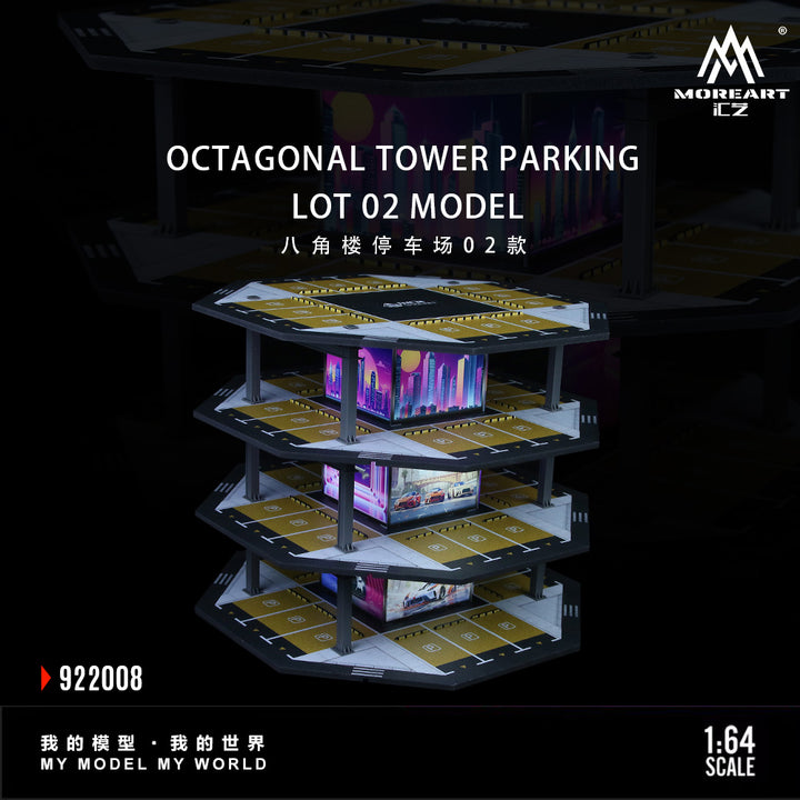 [Preorder] MoreArt 1:64 OCTAGONAL TOWER PARKING LOT 02 MODEL MO922008