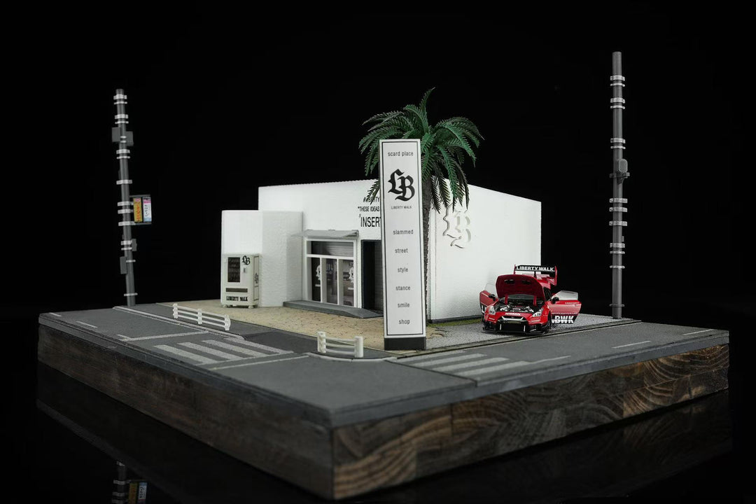 [Preorder] Motorhelix 1:64 Liberty Walk Nagoya HQStore Diorama No. 1 M90603