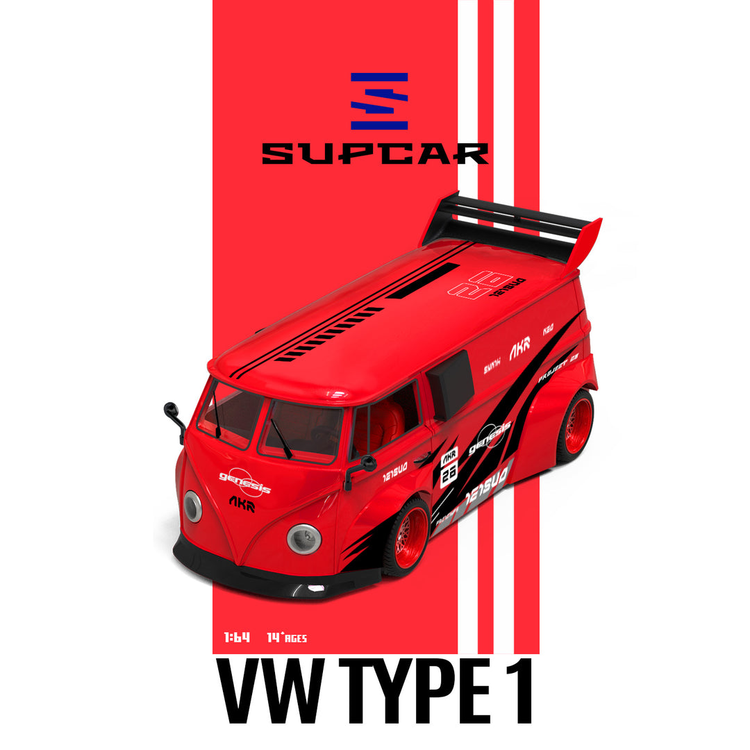 [Preorder] SUPCAR 1:64 Volkswagen T1 Trailer Version SC642961-2