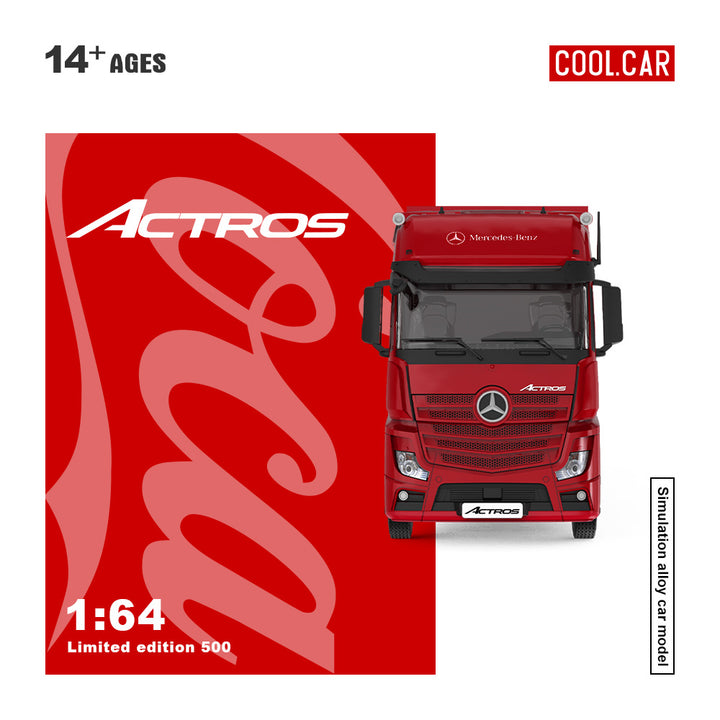 [Preorder] Cool Car 1:64 Mercedes Benz Actros Contrainer Truck coco cola livery CC646735