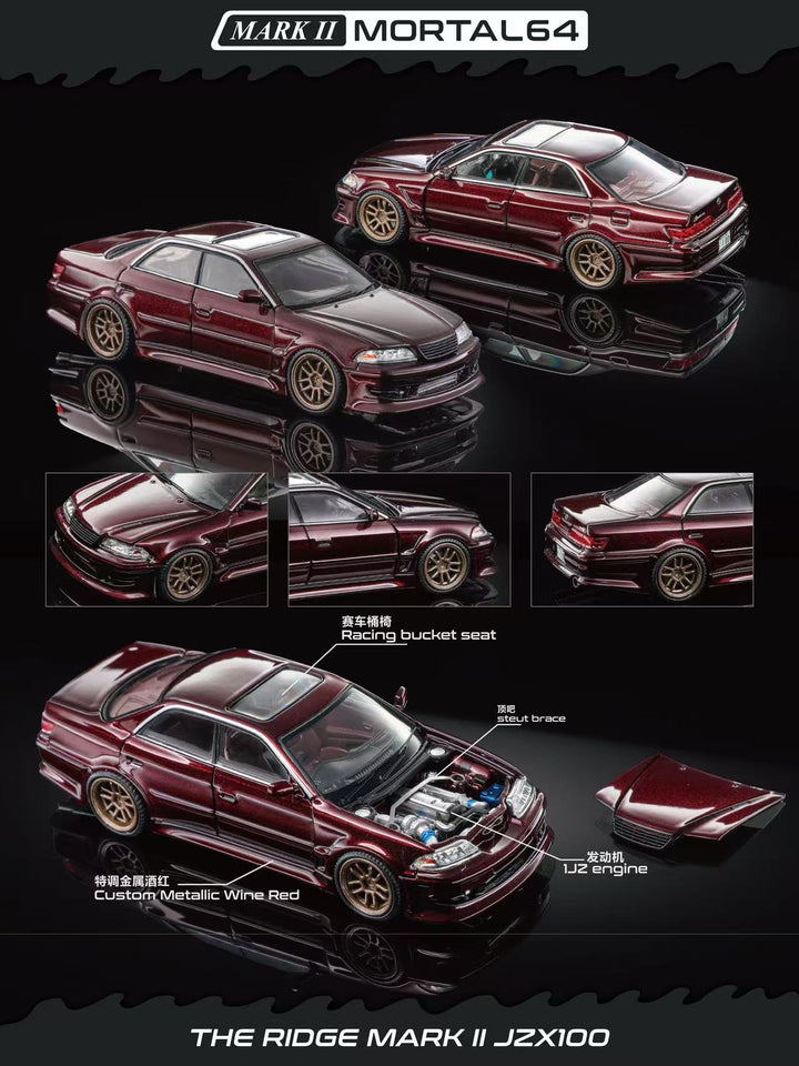 [Preorder] Mortal 1:64 Toyota Mark II JZX100 (2 Colours)