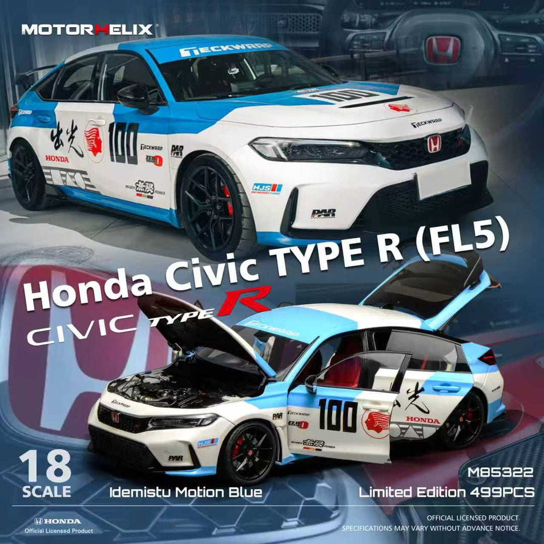 [Preorder] MOTORHELIX 1:18 Honda Civic TYPE R (FL5) (2 Colours) M85321/M85322