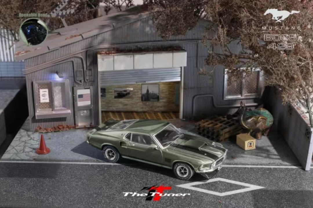 [Preorder] The Tuner 1:64 Ford Mustang 1st generation 1969 7.0L V8 Mustang Boss 429 American muscle car (3 Colours)