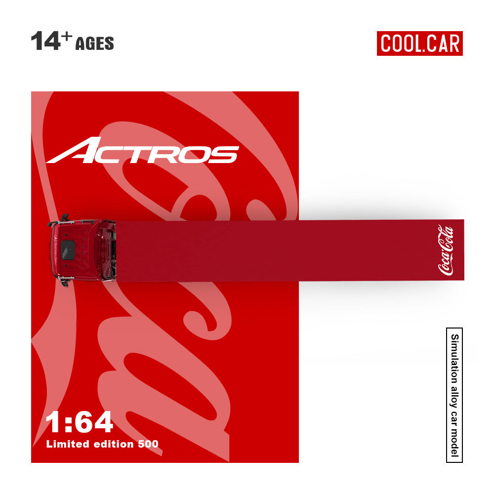 [Preorder] Cool Car 1:64 Mercedes Benz Actros Contrainer Truck coco cola livery CC646735