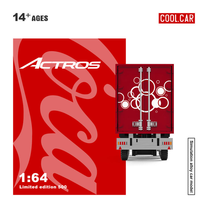 [Preorder] Cool Car 1:64 Mercedes Benz Actros Contrainer Truck coco cola livery CC646735