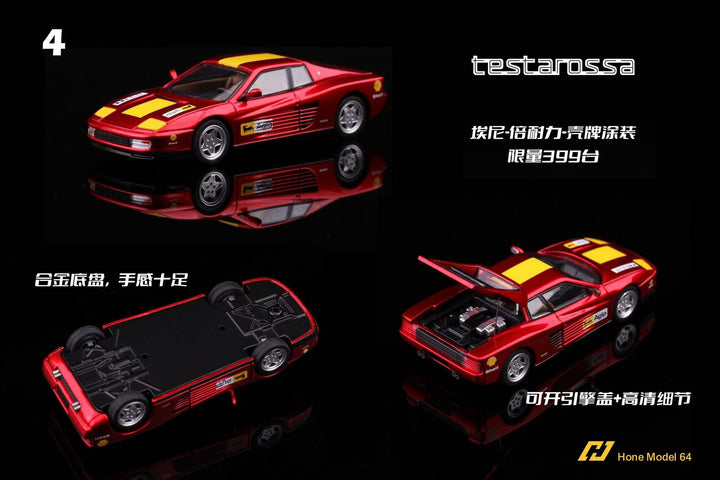 [Preorder] Hone Model 1:64 Ferrari Testarossa (4 Colorus)
