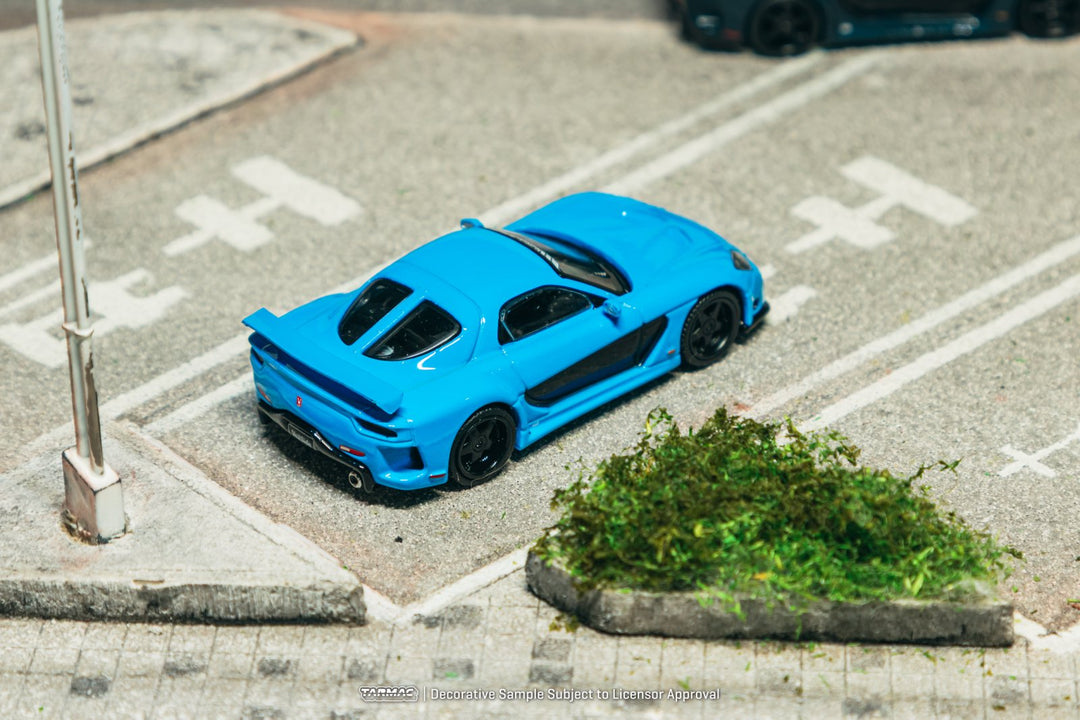 [Preorder] Tarmac Works 1:64 Mazda RX-7 VeilSide Fortune7 Blue T64G-075-BL