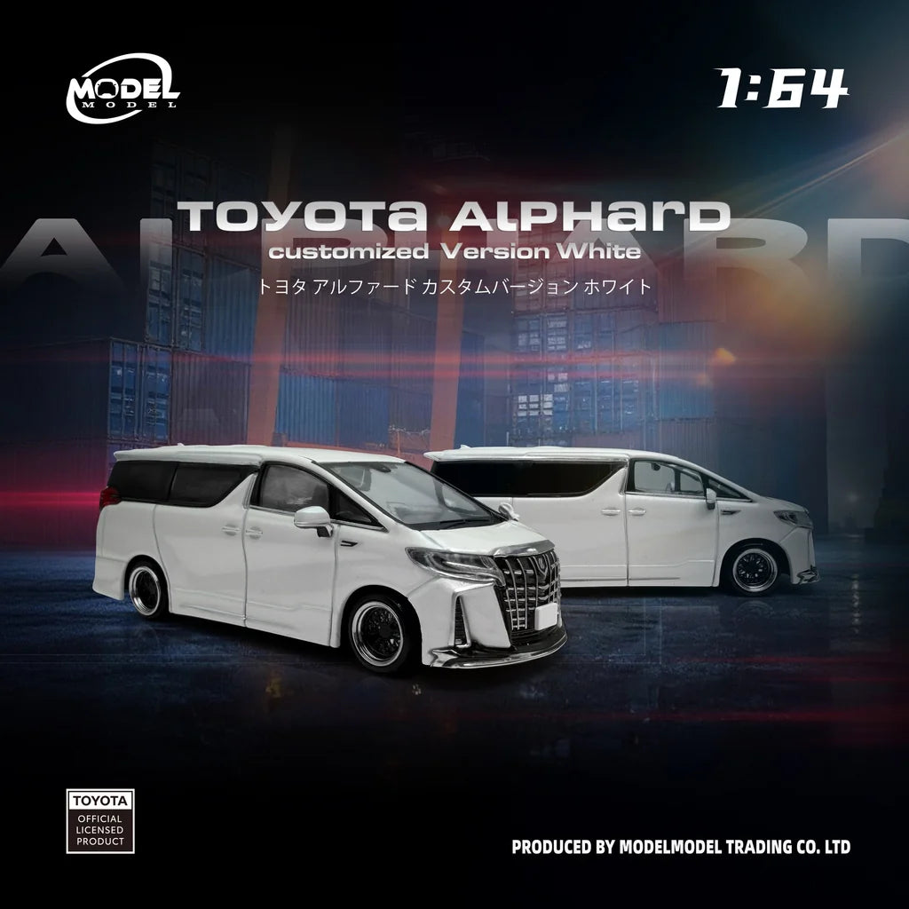 Model Model 1:64 Toyota Alphard White MM64-Alphard-002