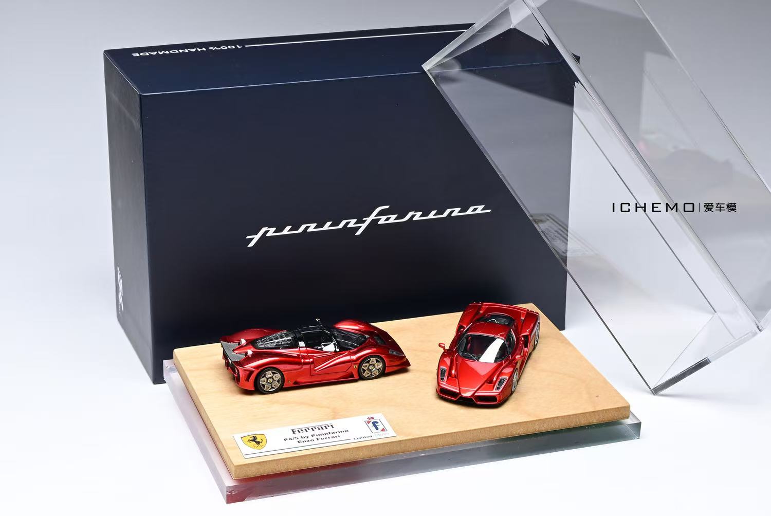 Preorder] Demon Zone x DMH 1:64 Pininfarina P4/5 + Enzo Metallic