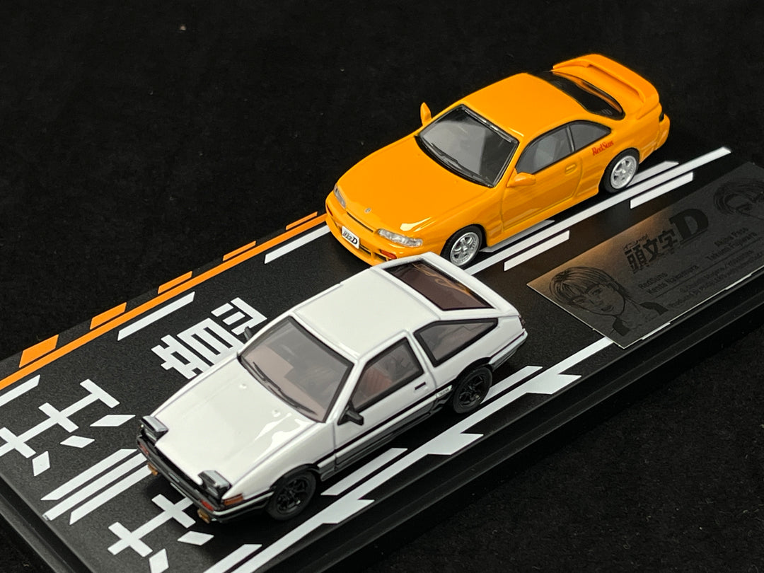 [Preorder] Modelers 1:64 Vol. 19 Initial D AE86 Fujiwara Takumi VS S14 Nakamura Kenta Double Car Set