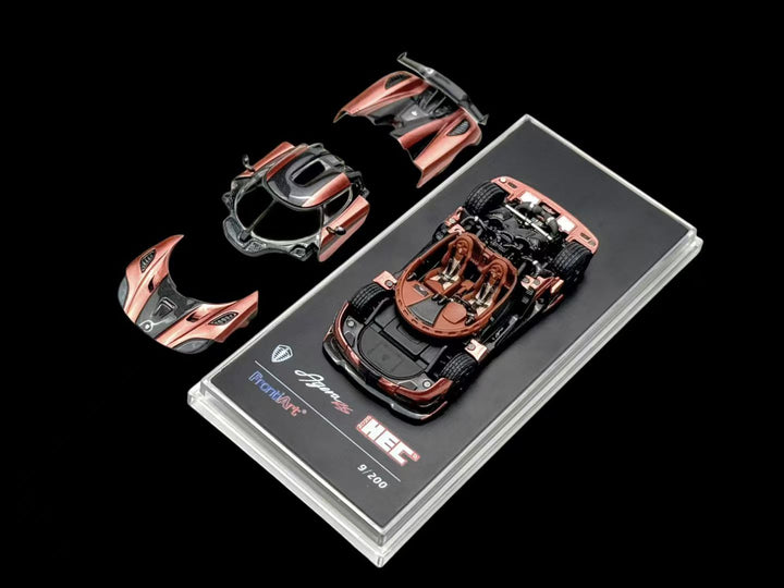 [Preorder] FrontiArt 1:64 HEC exclusive Koenigsegg Agera RS Brown-Gold