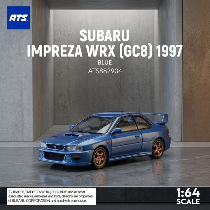 [Preorder] ATS Model 1:64 Subaru Impreza WRX (GC8) 1997 (2 Colours) ATS882903/ATS882904