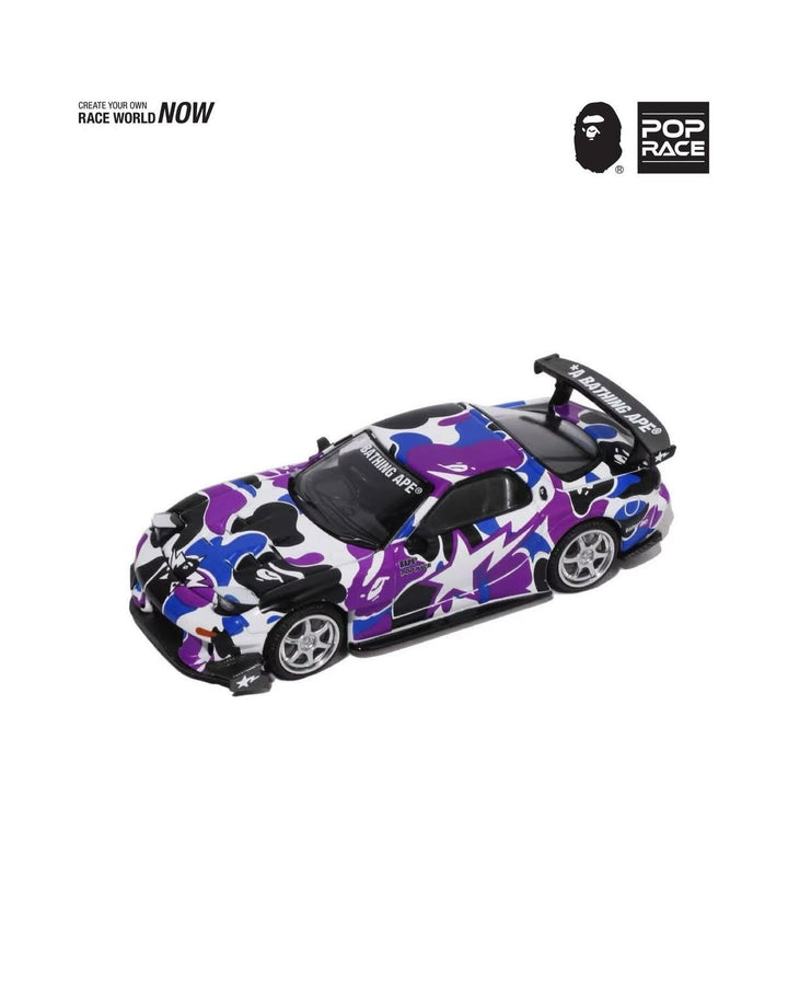 POPRACE x BAPE 1:64 Mazda RX-7 FD3S Re-Amemiya BAPE STORE Hong Kong 20th Anniversary Special Edition PR640493