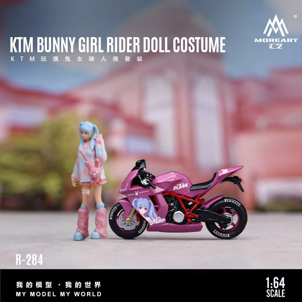 [Preorder] MoreArt 1:64 KTM BUNNY GIRL RIDER DOLL COSTUME MO222284