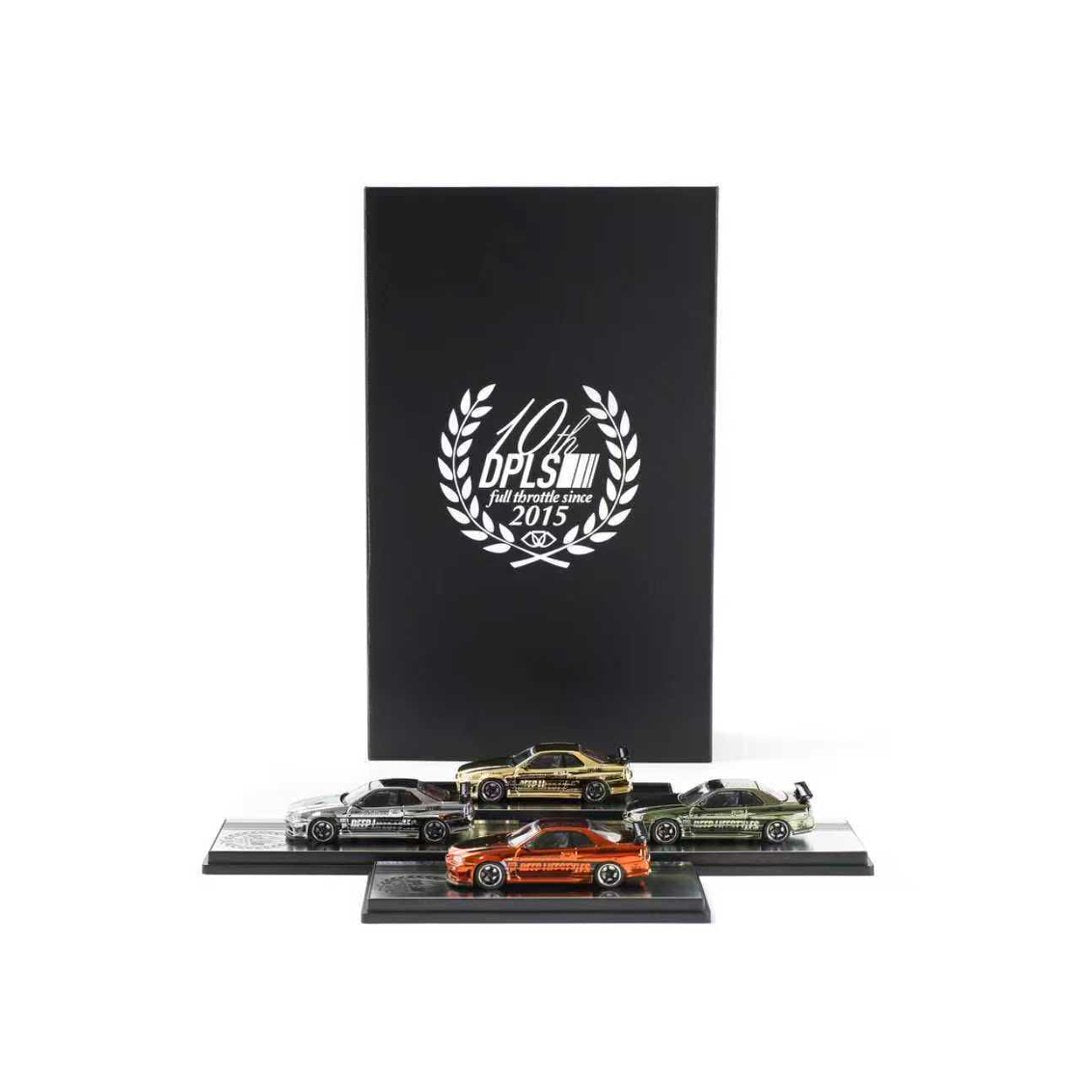 Inno64 x DPLS 1:64 10th Anniversary Diecast Set R34 (SET OF 4