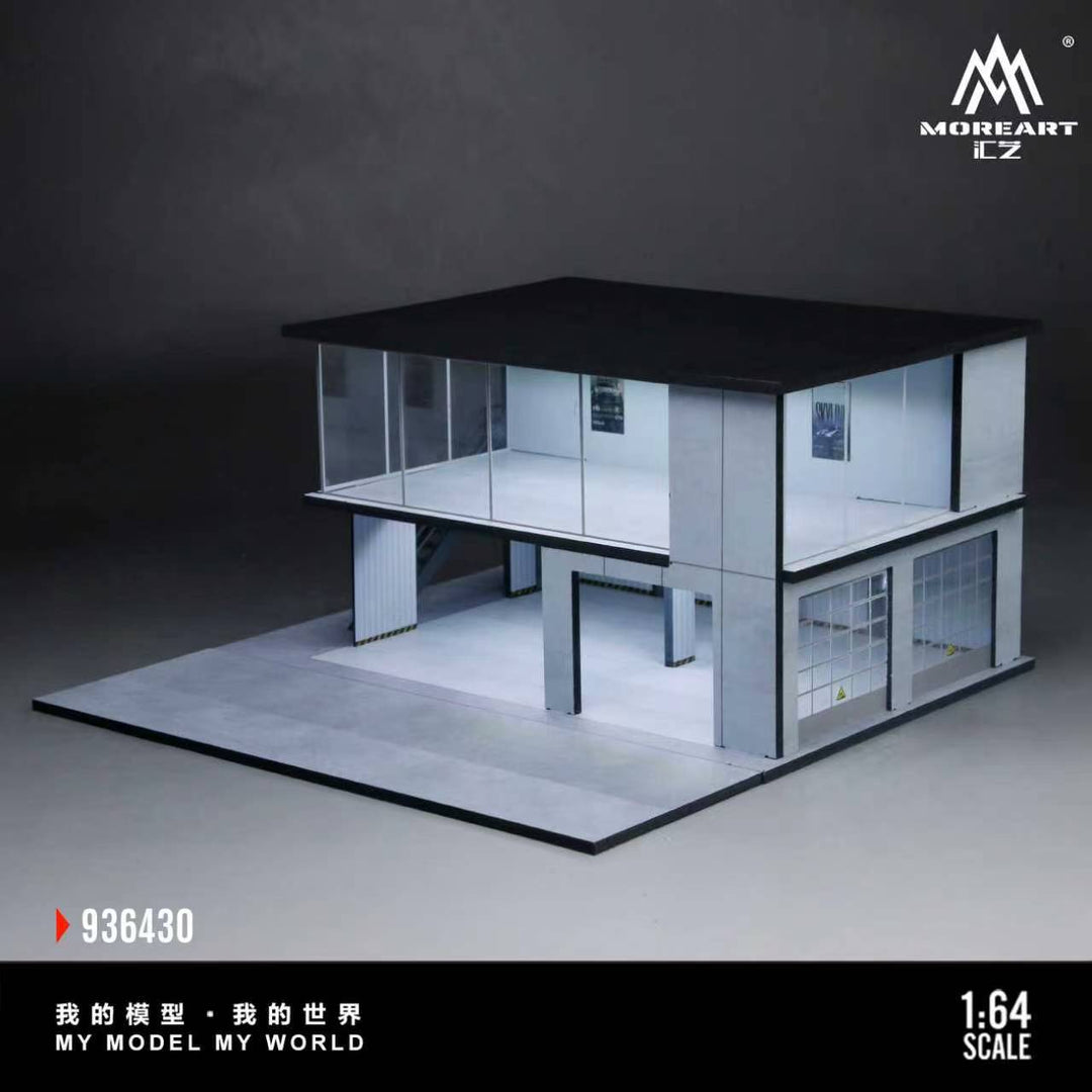 [Preorder] MoreArt 1:64 DOUBLE-DECK CAR EXHIBITION HALL MAINTENANCE ROOM MO936430