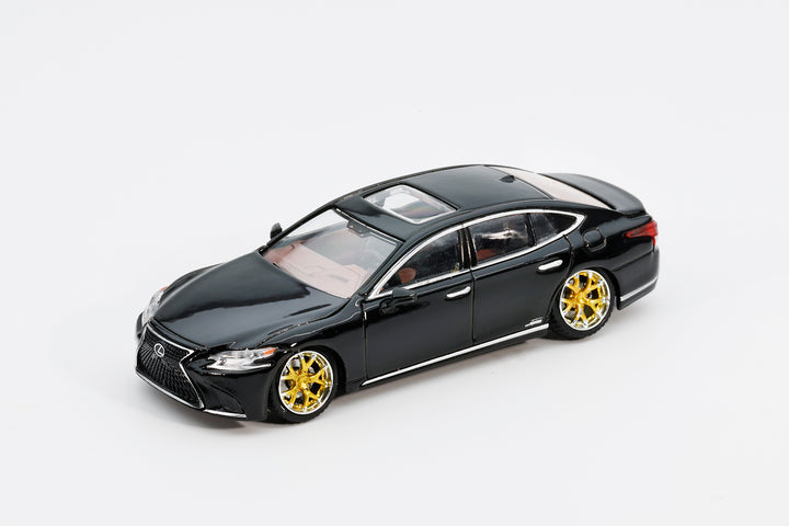 [Preorder] GCD x ENCHERY 1:64 Lexus LS500h Lowriding Black LHD GE-004-19
