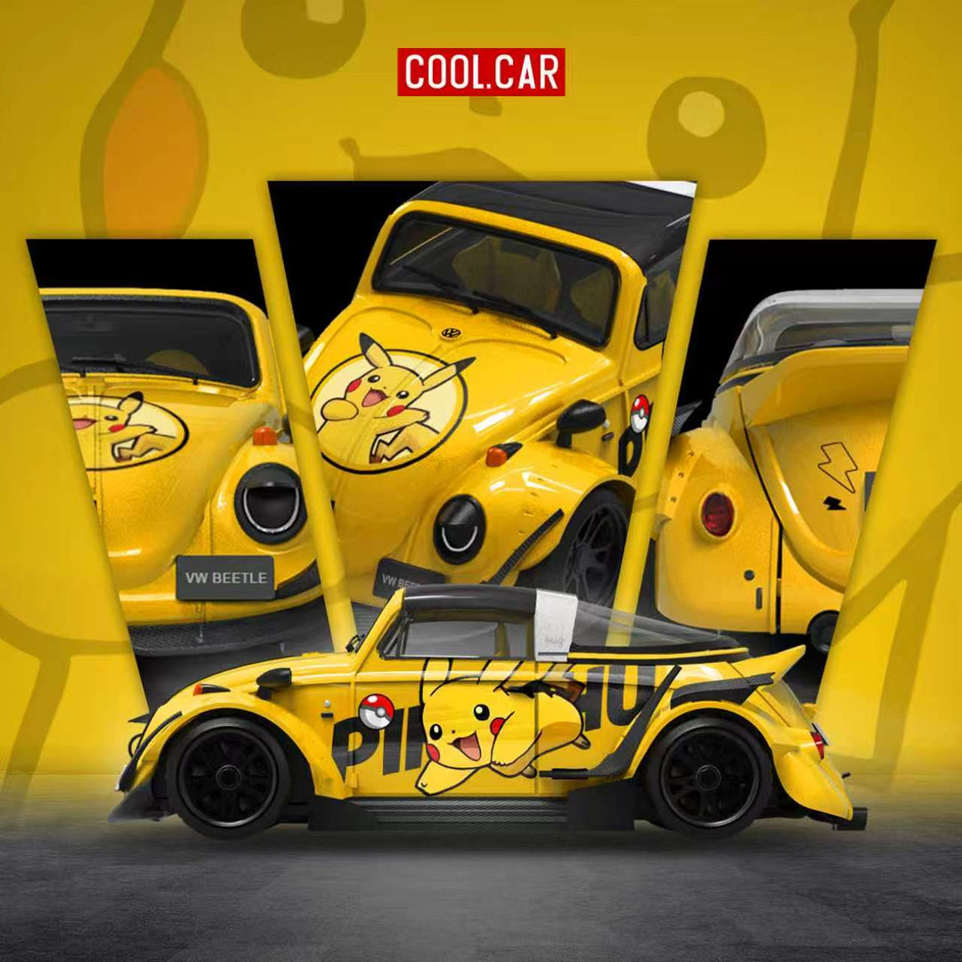 [Preorder] Cool Car 1:64 Volkswagen Beetle Pikachu livery CC646234
