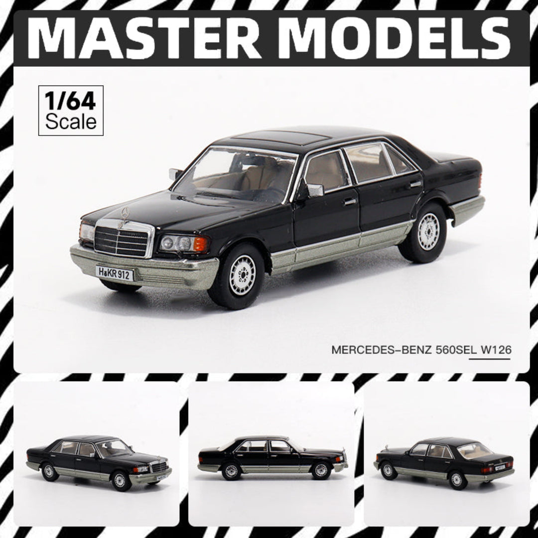 [Preorder] Master Model 1:64 Mercedes-Benz 560SEL W126 S Class (10 Versions)