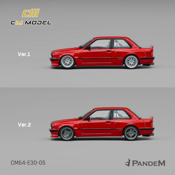 [Preorder] CM Model 1:64 Pandem BMW M3 E30 Bright Red CM64-E30-05