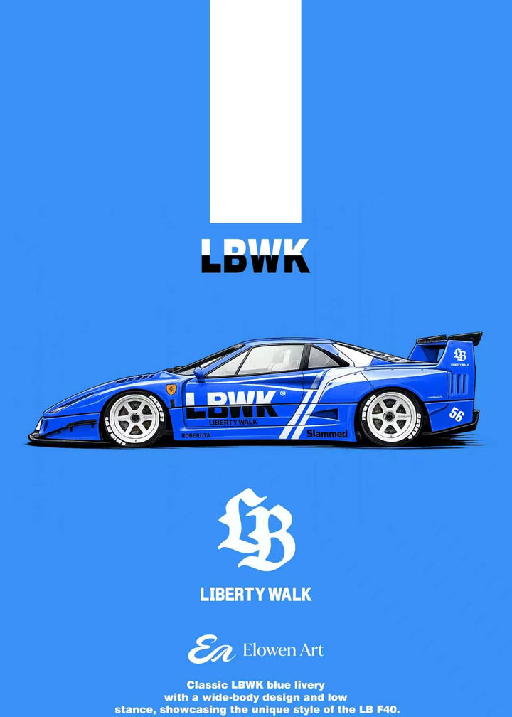 [Preorder] Elowen Art 1:64 Ferrari F40 LBWK (6 Colours)