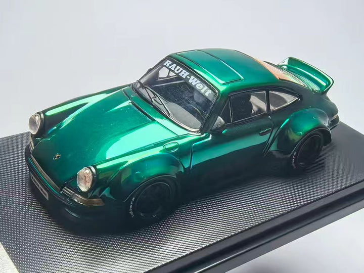 [Preorder] Model Collect 1:64 Porsche RWB 930 Ducktail Wing Metallic Green MC640002G
