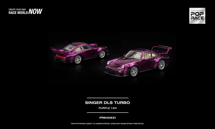 [Preorder] POPRACE 1:64 Porsche SINGER DLS TURBO PURPLE PR640631