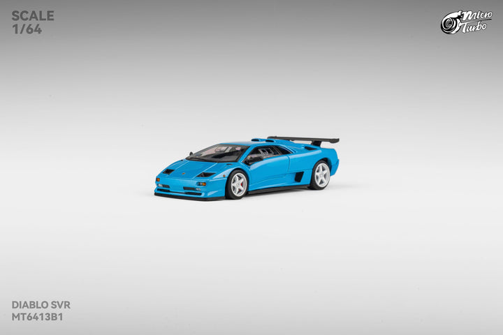 [Preorder] Microturbo 1:64 Lamborghini Custom Diablo SVR - Metallic Blue MT6413B1