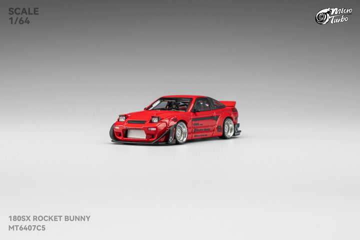 [Preorder] Microturbo 1:64 180SX Rocket Bunny - Metallic Red MT6407C5