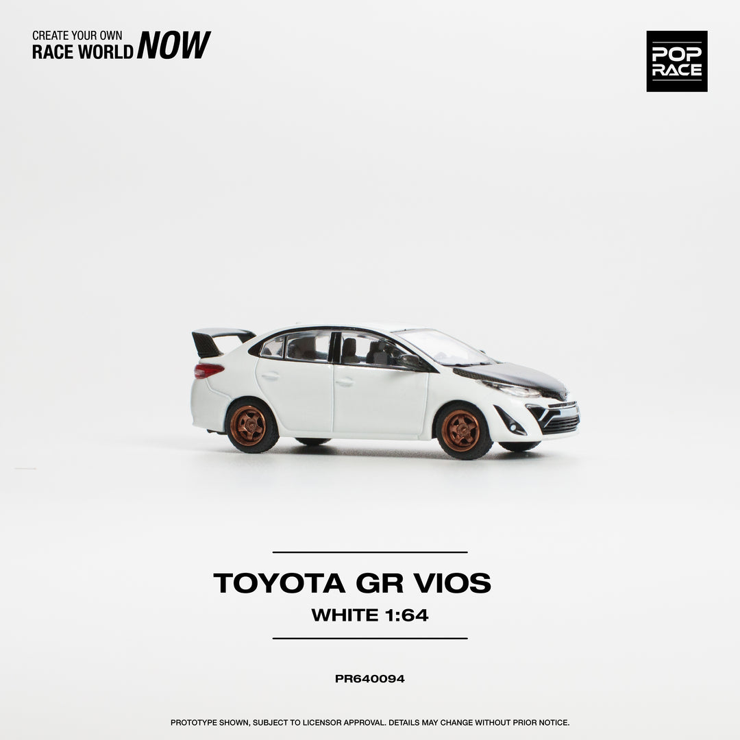 POPRACE 1:64 GR VIOS - WHITE PR640094