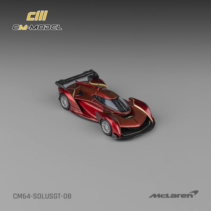 [Preorder] CM Model 1:64 McLaren SolusGT Metallic Red with Gold