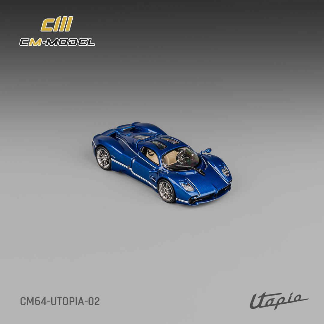 [Preorder] CM Model 1:64 Pagani Utopia Metallic Blue