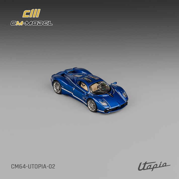 [Preorder] CM Model 1:64 Pagani Utopia Metallic Blue