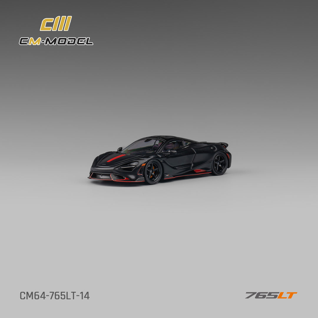 [Preorder] CM Model 1:64 McLaren 765LT Matte Black CM64-765LT-14