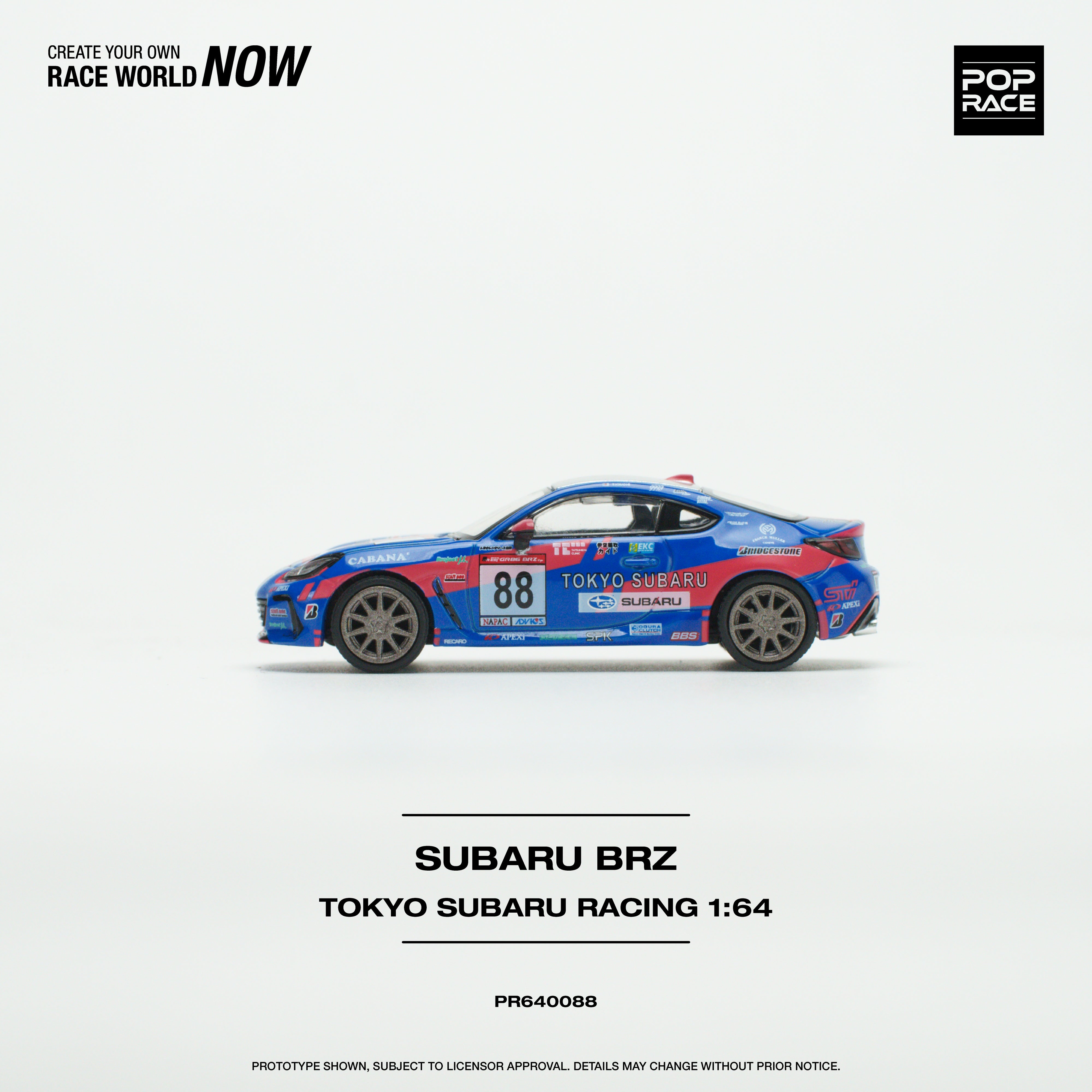 SUBARU BRZ SGT179 ミニカー 1/64 SUBARU BRZ SGT179 ミニカー 1/64