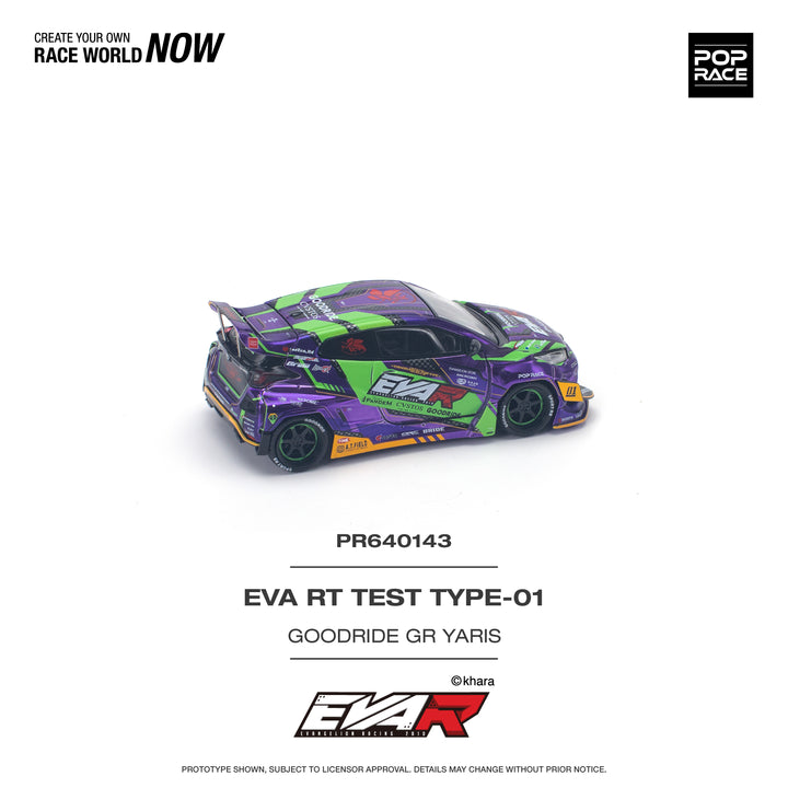 POPRACE 1:64 TOYOTA EVA RT TEST TYPE-01 GOODRIDE GR YARIS PR640143