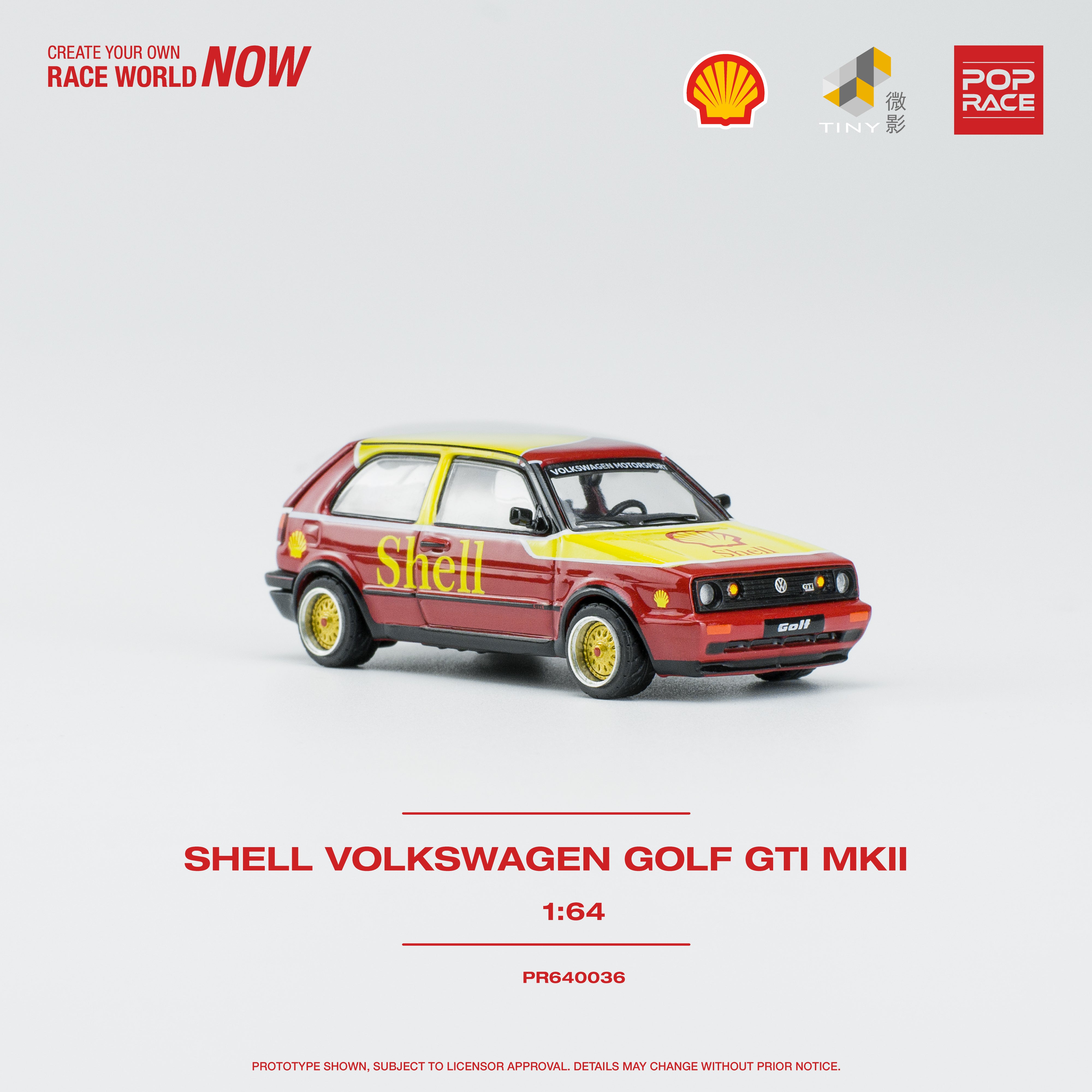 POPRACE 1:64Shell Volkswagen Golf GTI MKII PR640036 – Horizon Diecast
