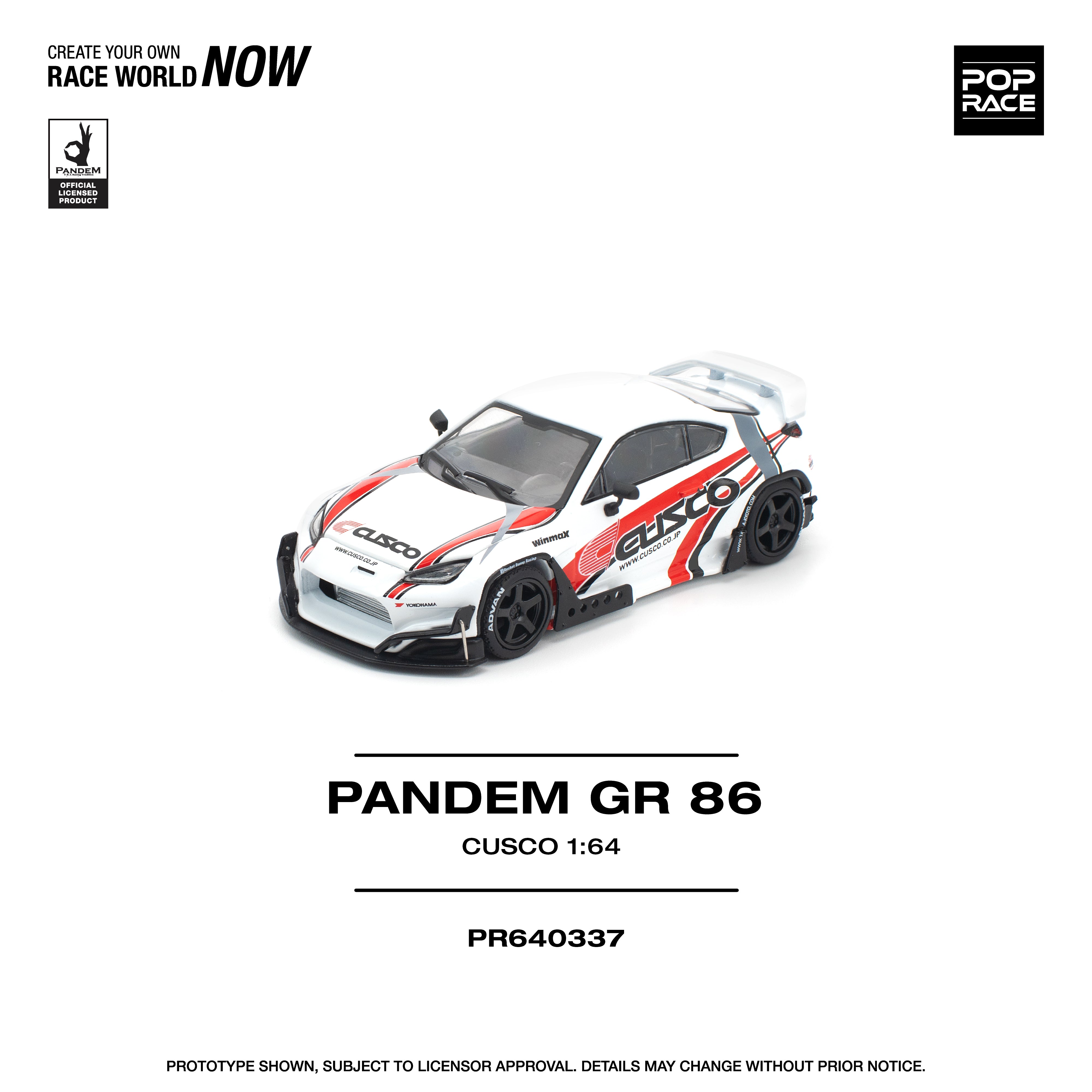 Preorder] POPRACE 1:64 Panden GR86 - Cusco PR640337 – Horizon Diecast