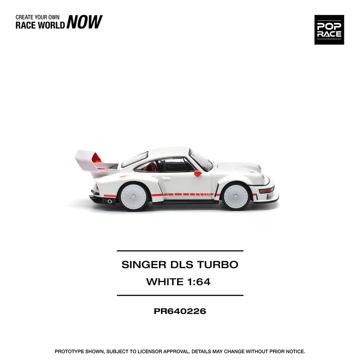 [Preorder] POPRACE 1:64 SINGER DLS TURBO (TRACK) - WHITE PR640226