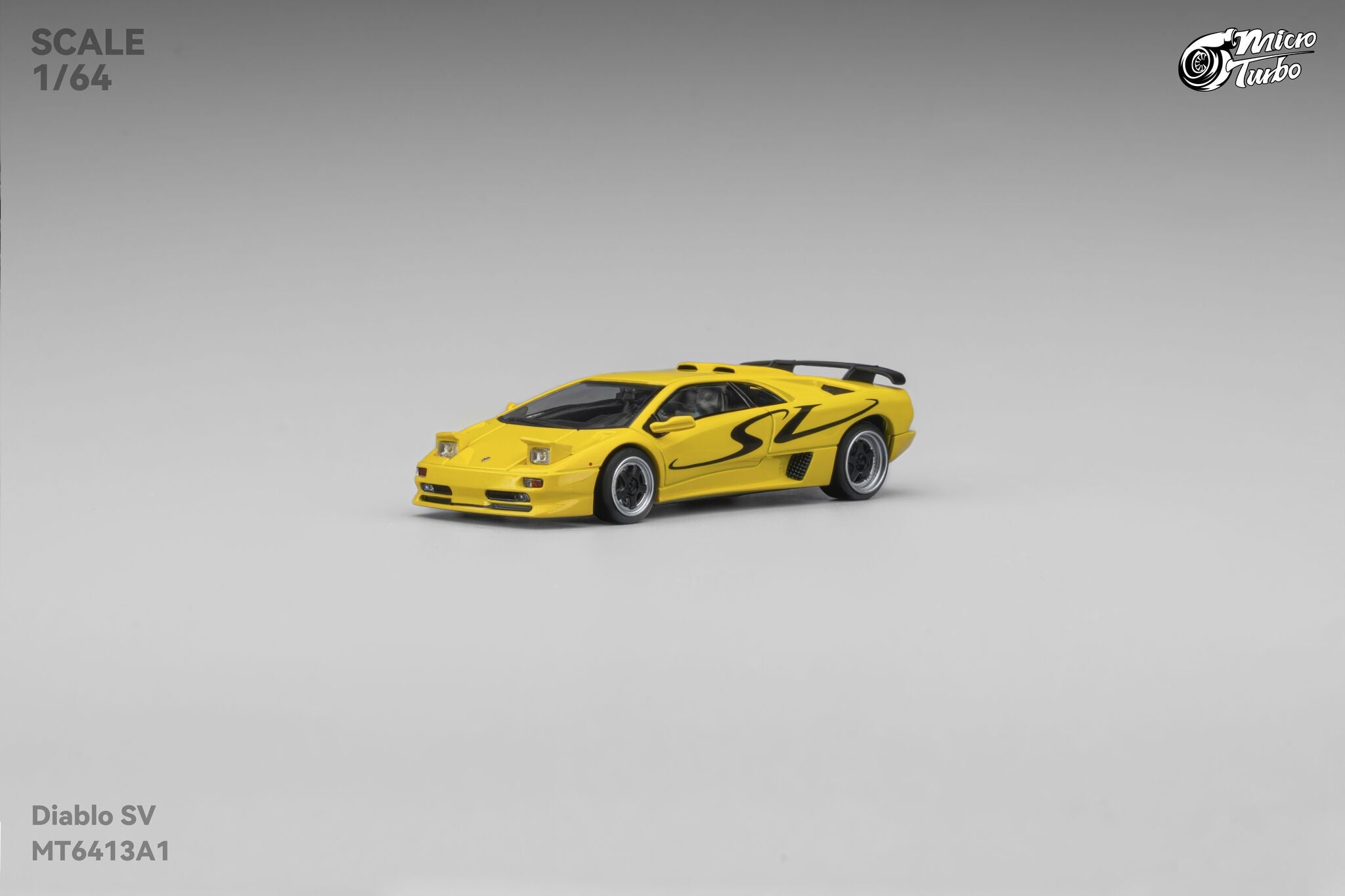 Microturbo 1:64 Custom Diablo SV - Metallic Yellow MT6413A1