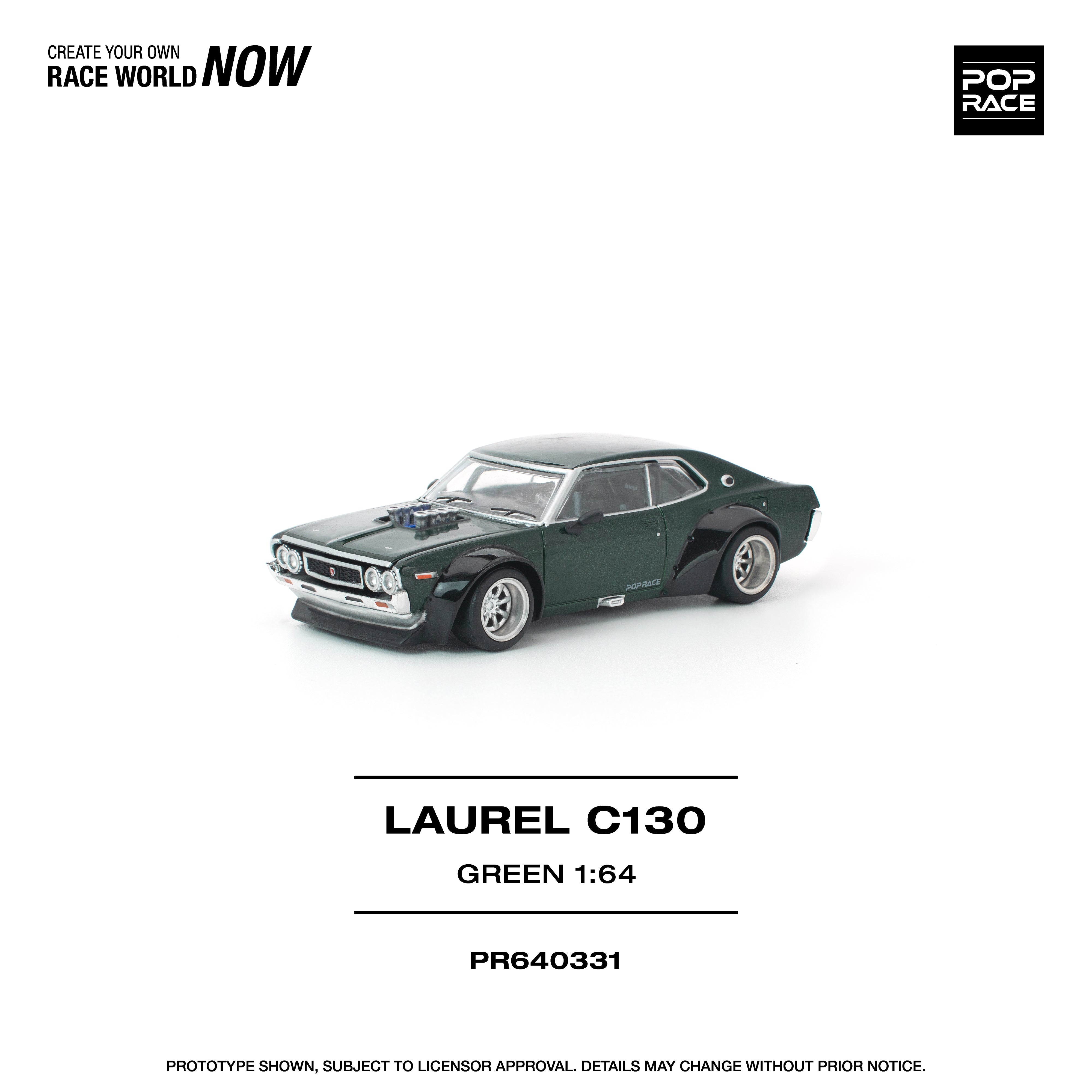 Preorder] POPRACE 1:64 LAUREL C130 GREEN PR640331 – Horizon Diecast