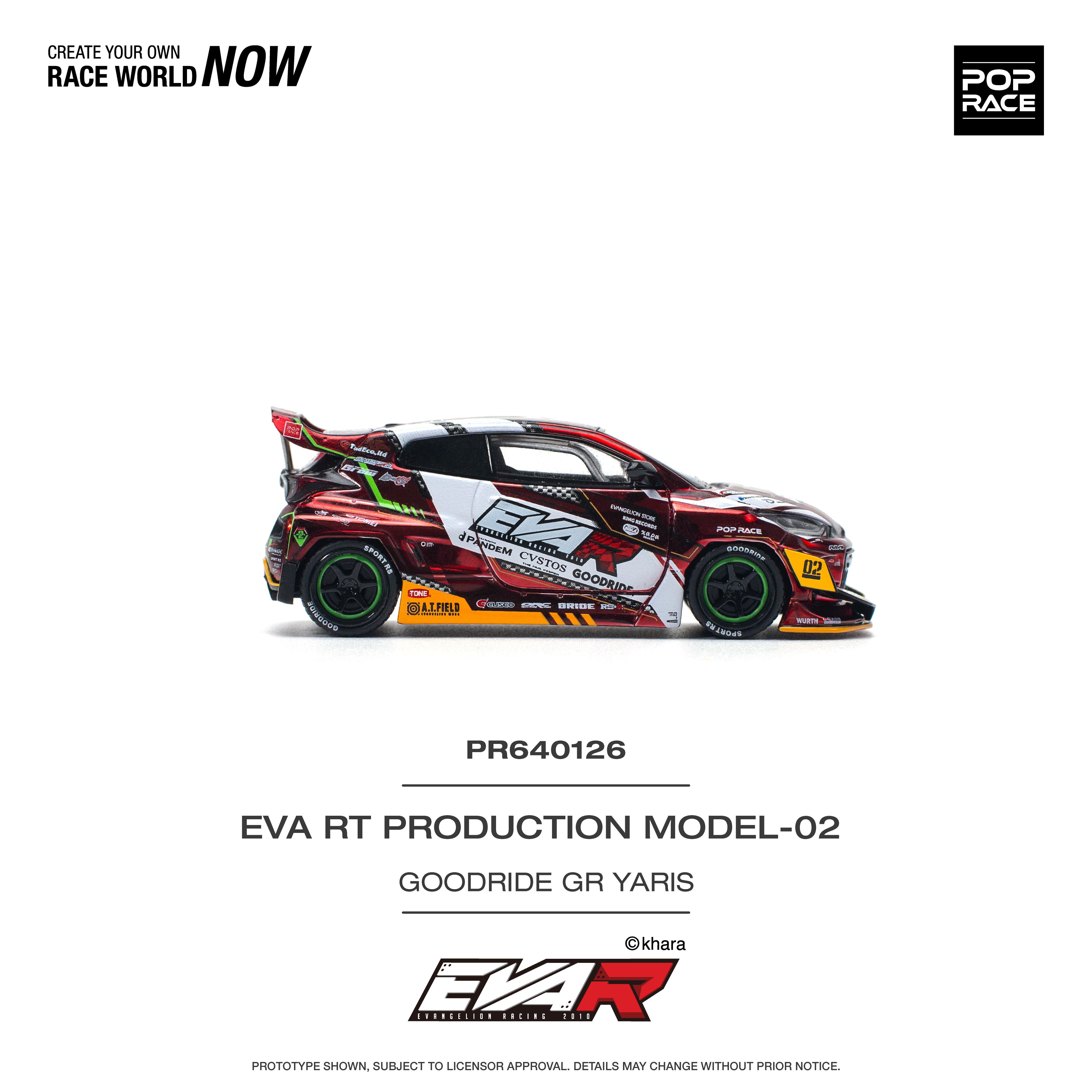 POPRACE 1:64 TOYOTA EVA RT PRODUCTION MODEL-02 GOODRIDE PR640126