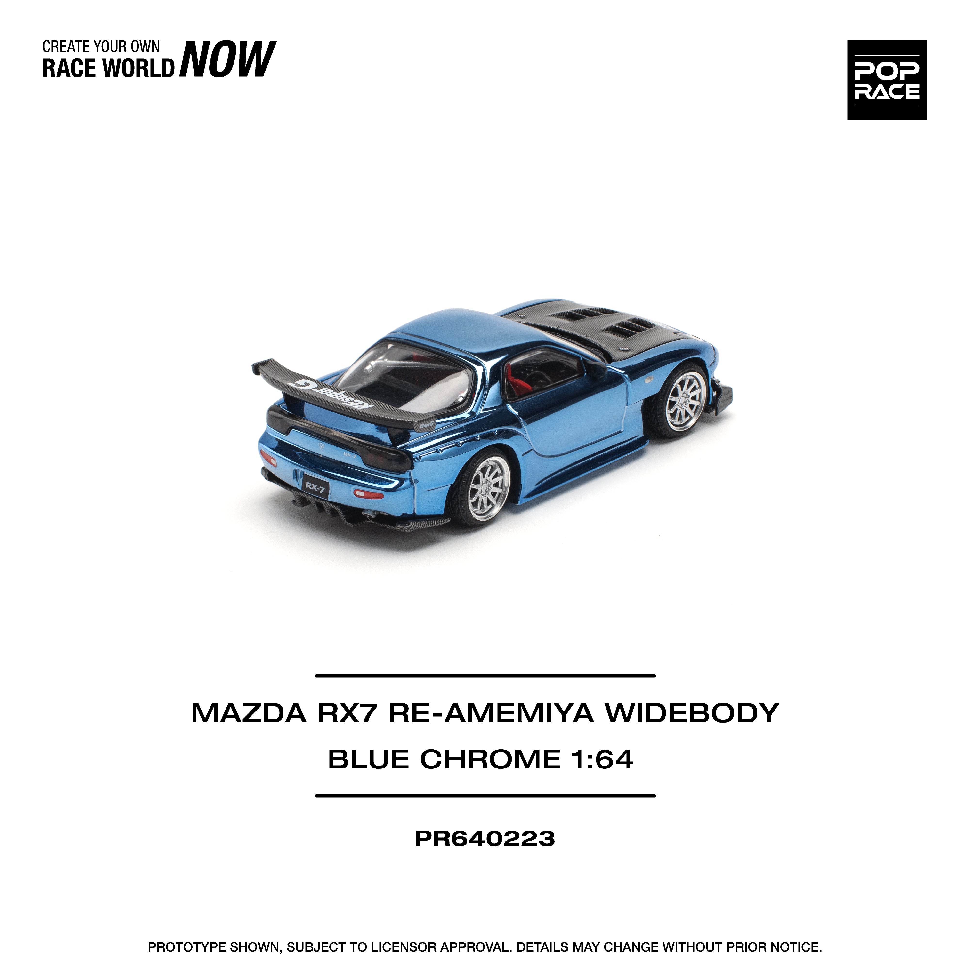 Preorder] POPRACE 1:64 MAZDA RX7 RE-AMEMIYA WIDEBODY