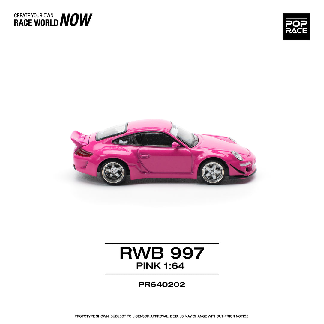 Porsche 997 RWB rose métallisé 1:43 de IXO MOC338 Porsche 997 RWB rose métallisé 1:43 de IXO MOC338