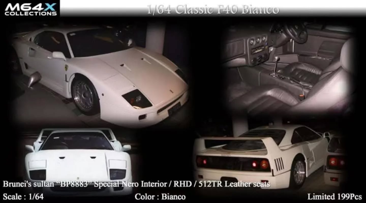 M64X 1:64 Classic F40 (6 Variants) – Horizon Diecast
