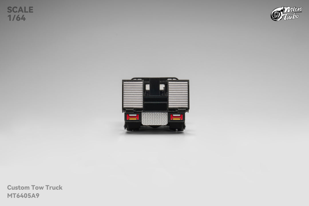 [Preorder] Microturbo 1:64 Custom Tow Truck - Black/Chrome MT6405A9