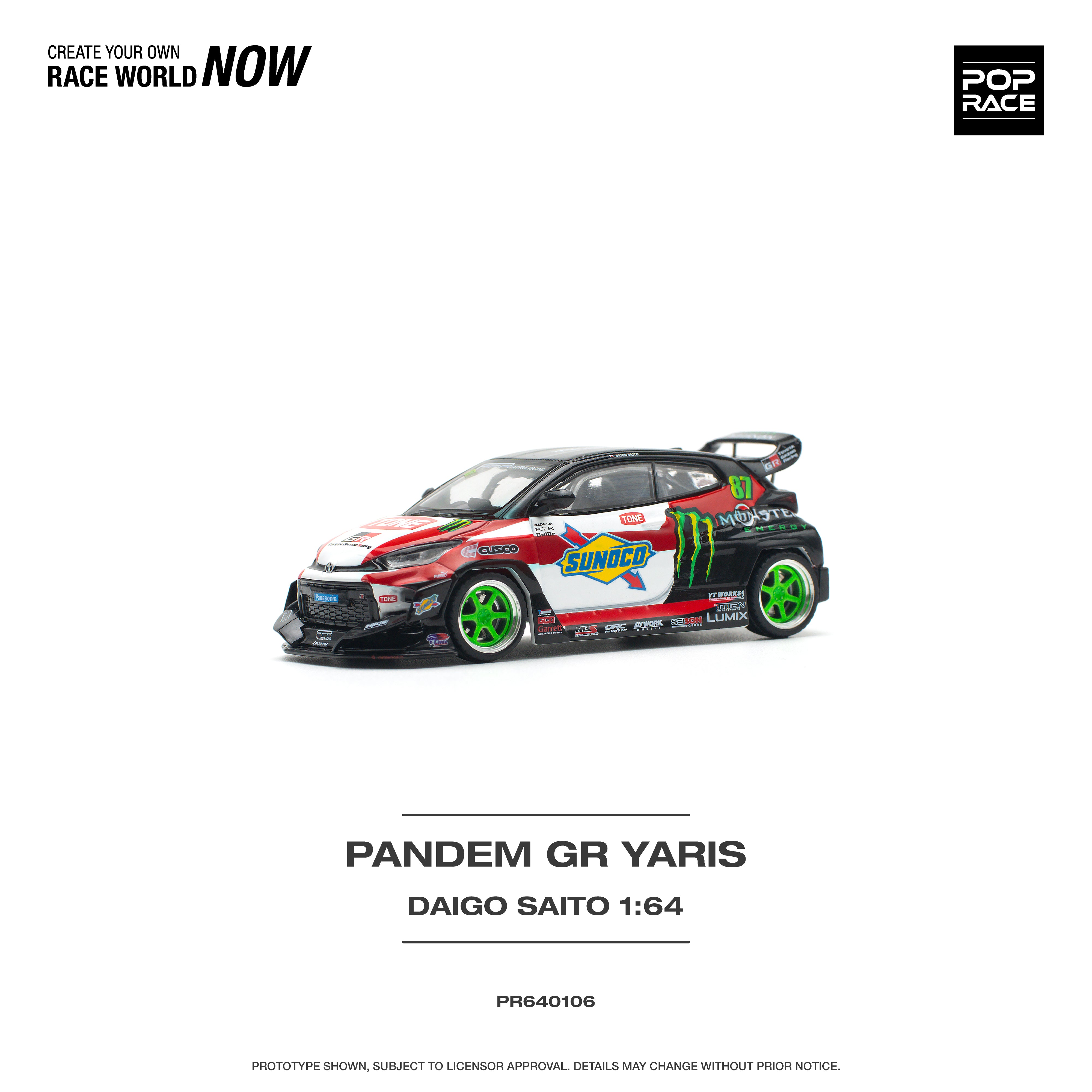POPRACE 1:64 PANDEM GR YARIS DAIGO SAITO – Horizon Diecast