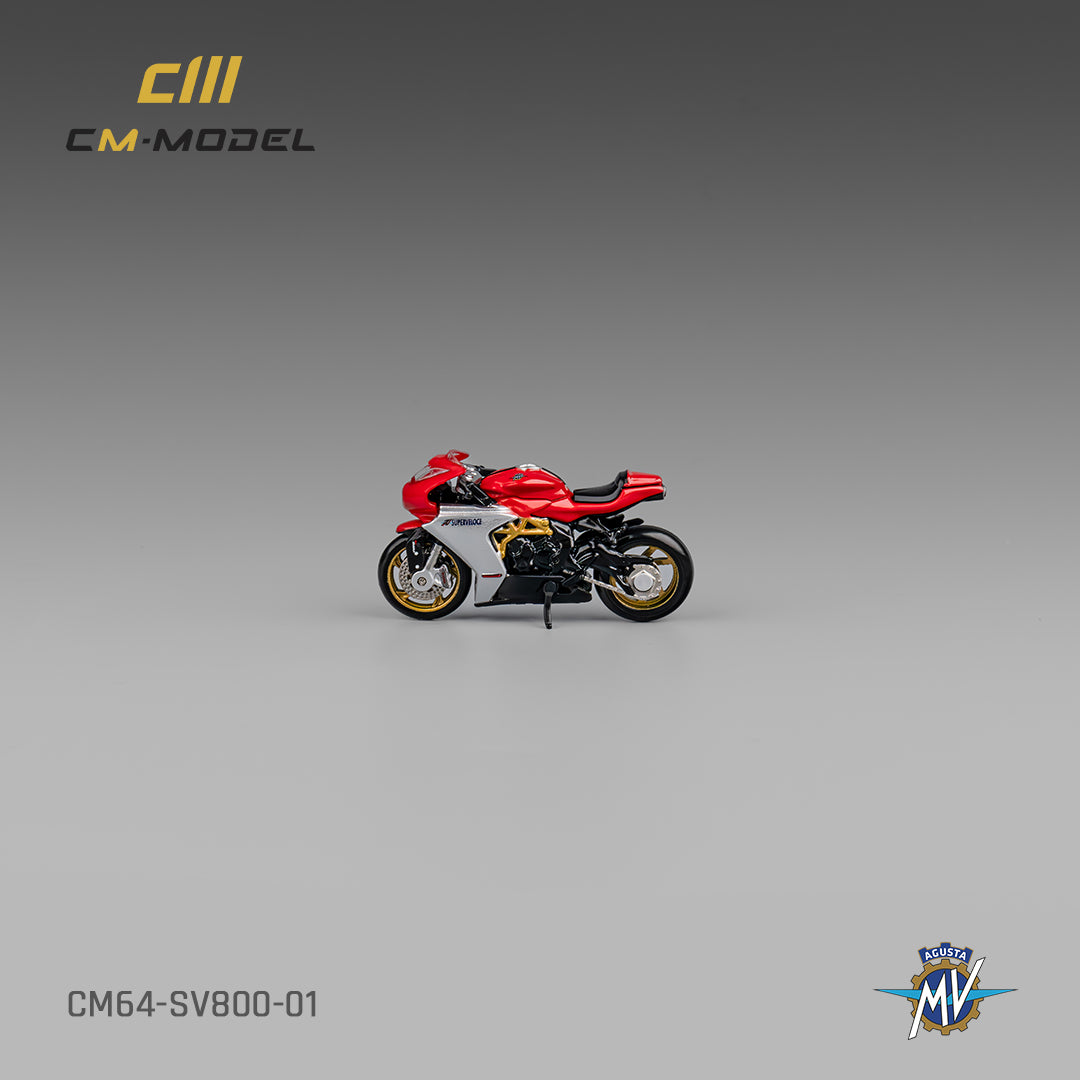 [Preorder] CM Model 1:64 MV Agusta SV800 with showgirl